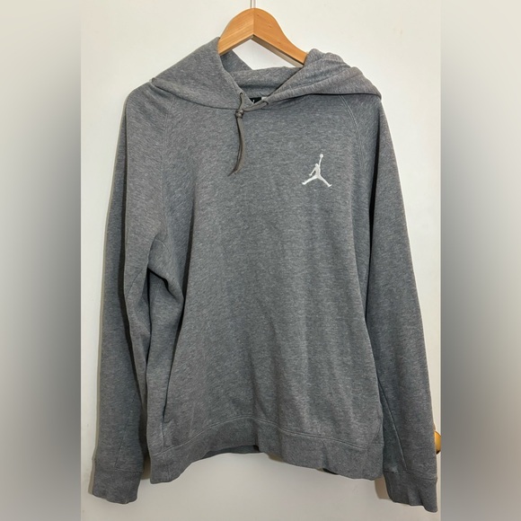 Air Jordan Grey Hoodie Size Large - Picture 3 of 8